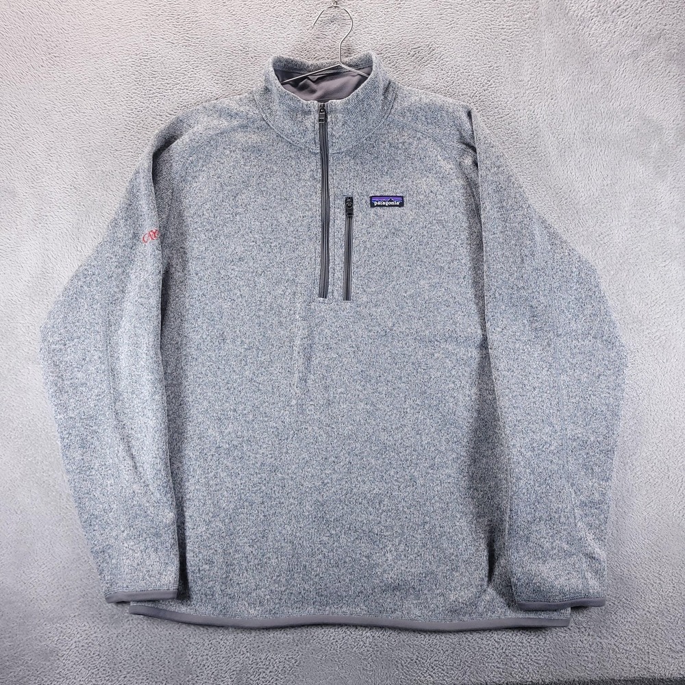 Patagonia‎ Sweater Mens XL Gray Better Sweater 1/4 Zip Fleece Pullover Outdoors